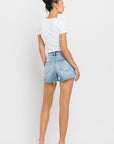 High Rise Criss Cross Shorts, Vervet by Flying Monkey