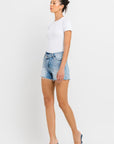 High Rise Criss Cross Shorts, Vervet by Flying Monkey