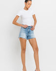 High Rise Criss Cross Shorts, Vervet by Flying Monkey