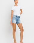 High Rise Criss Cross Shorts, Vervet by Flying Monkey