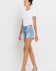 High Rise Criss Cross Shorts, Vervet by Flying Monkey