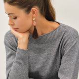 Be Cool - RIB DETAIL BOATNECK SWEATER