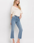 High Rise Crop Flare Jeans, Vervet by Flying Monkey