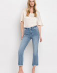 High Rise Crop Flare Jeans, Vervet by Flying Monkey