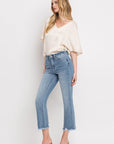 High Rise Crop Flare Jeans, Vervet by Flying Monkey