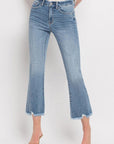 High Rise Crop Flare Jeans, Vervet by Flying Monkey