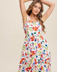 Flower Print Square Neck Dress, Listicle (online only)