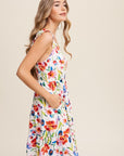 Flower Print Square Neck Dress, Listicle (online only)