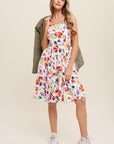 Flower Print Square Neck Dress, Listicle (online only)