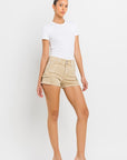 High Rise Cargo Shorts, Vervet (online only)