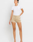 High Rise Cargo Shorts, Vervet (online only)