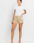 High Rise Cargo Shorts, Vervet (online only)