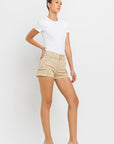 High Rise Cargo Shorts, Vervet (online only)