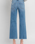 High Rise Ankle Slim Wide Jeans, Vervet by Flying Monkey