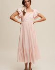 Square Neck Maxi Dress, Various Colors, Listicle (online only)