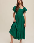 Square Neck Maxi Dress, Various Colors, Listicle (online only)