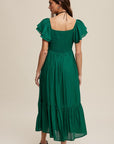 Square Neck Maxi Dress, Various Colors, Listicle (online only)