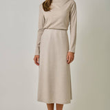 Mystree - Essential Wool Blend Midi Skirt