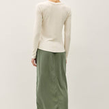 Be Cool - Modal Classic Ribbed Longsleeve Henley Basic Top