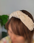 Pearl And Tweed Knotted Headband