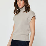 Current Air - Turtleneck Short Sleeve Knit Sweater