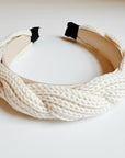 Retro Yarn Knit Braided Headband