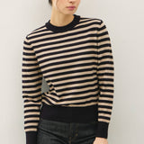 Be Cool - CLASSIC STRIPE CROPPED SWEATER