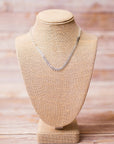 Swara Jewelry LLC - Chevron silver Plated Necklace