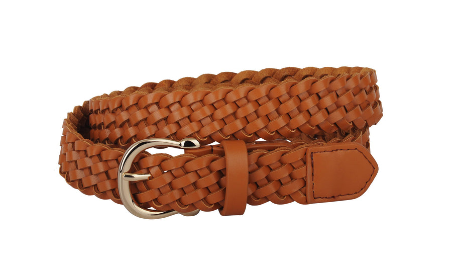 Most Wanted USA - Classic Braided Equestrian Buckle Leather Belt