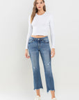 Lovervet Mid Rise Frayed Hem Jeans (online only)