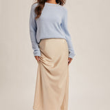 Jewel Neck Sweater, Hem and Thread