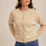 Embroidered Floral Cardigan, Hem and Thread