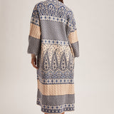 *preorder* Paisley Motif Sweater Coatigan, Hem and Thread