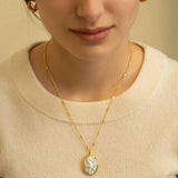Amano Studio - Seahorse Vintage Cameo Necklace