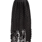 Boho Brown - Spirited Tassel Midi Skirt
