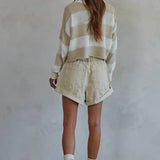 By Together | Knit Sweater Cotton Acrylic Collar Neck Top