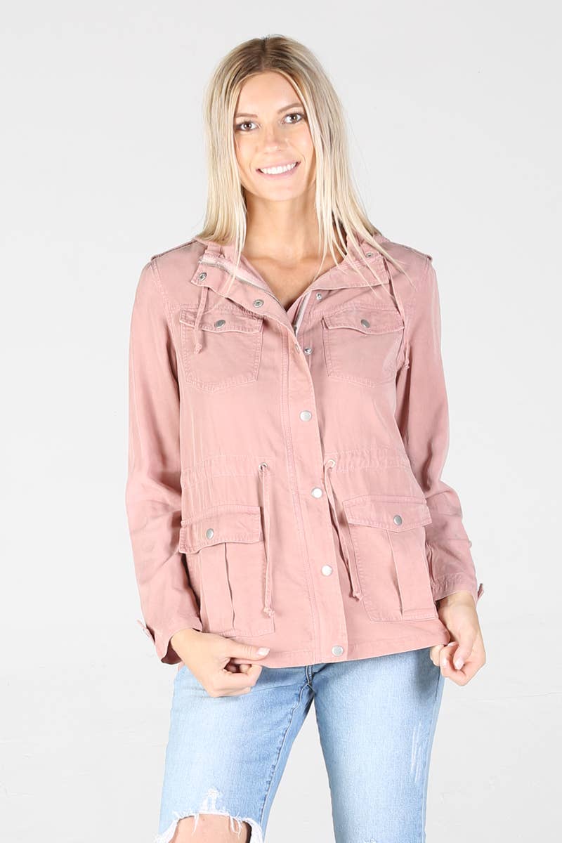 ANGIE -ASIS TENCEL UTILITY JACKET