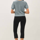 Be Cool - POINTELLE SHORT SLEEVE CARDIGAN