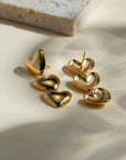 Stainless Steel Heart Earrings