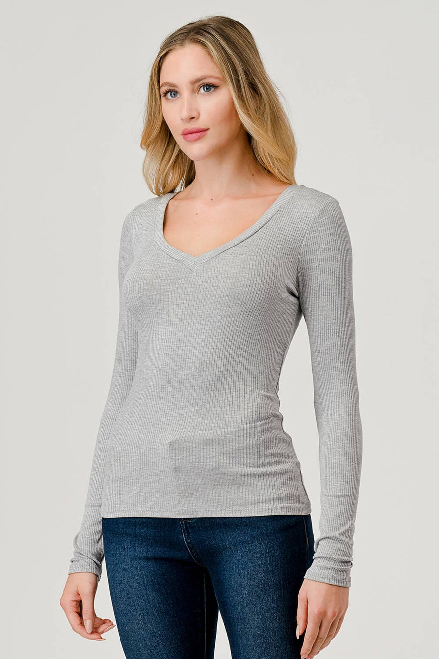 Hashttag - LONG SLEEVE V NECK T-SHIRT