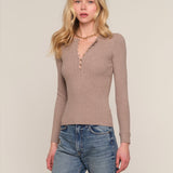 Preorder- Adette Top in latte, by Heartloom