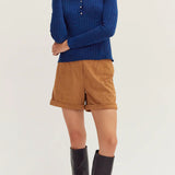 Chels Long Sleeve Sweater Top, Crescent