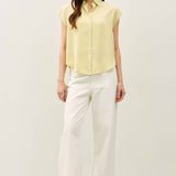 Be Cool - CLASSIC CUT CAPPED SLEEVE BUTTON UP TENCEL SHIRT
