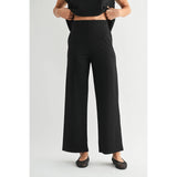 FUN2FUN - WIDE LEG PONTE KNIT PANTS