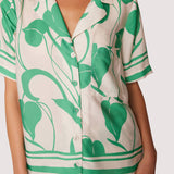 Lost + Wander - Vineyard Vistas Set - Spring Leaf Print Satin