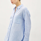 Be Cool - COTTON LINEN BLEND LONG SLEEVE BUTTON UP SHIRT