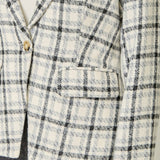 Mystree - Single Breasted Plaid Blazer