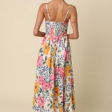 Olivaceous - Esther Floral Sleeveless Maxi Dress