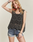 ADORA Crochet Wide Strap Tank