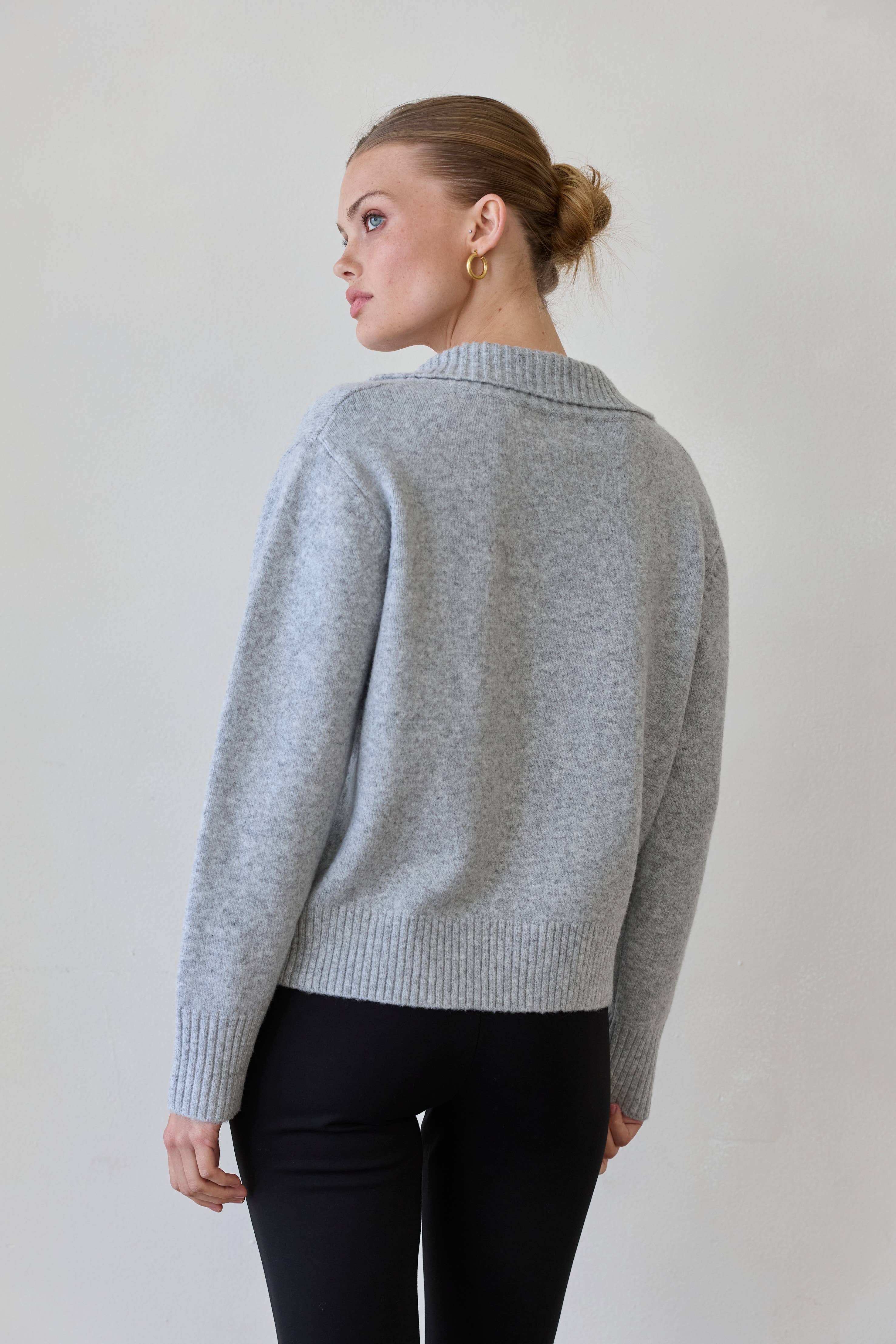 Crescent - Betsy Curved Hem Cardigan